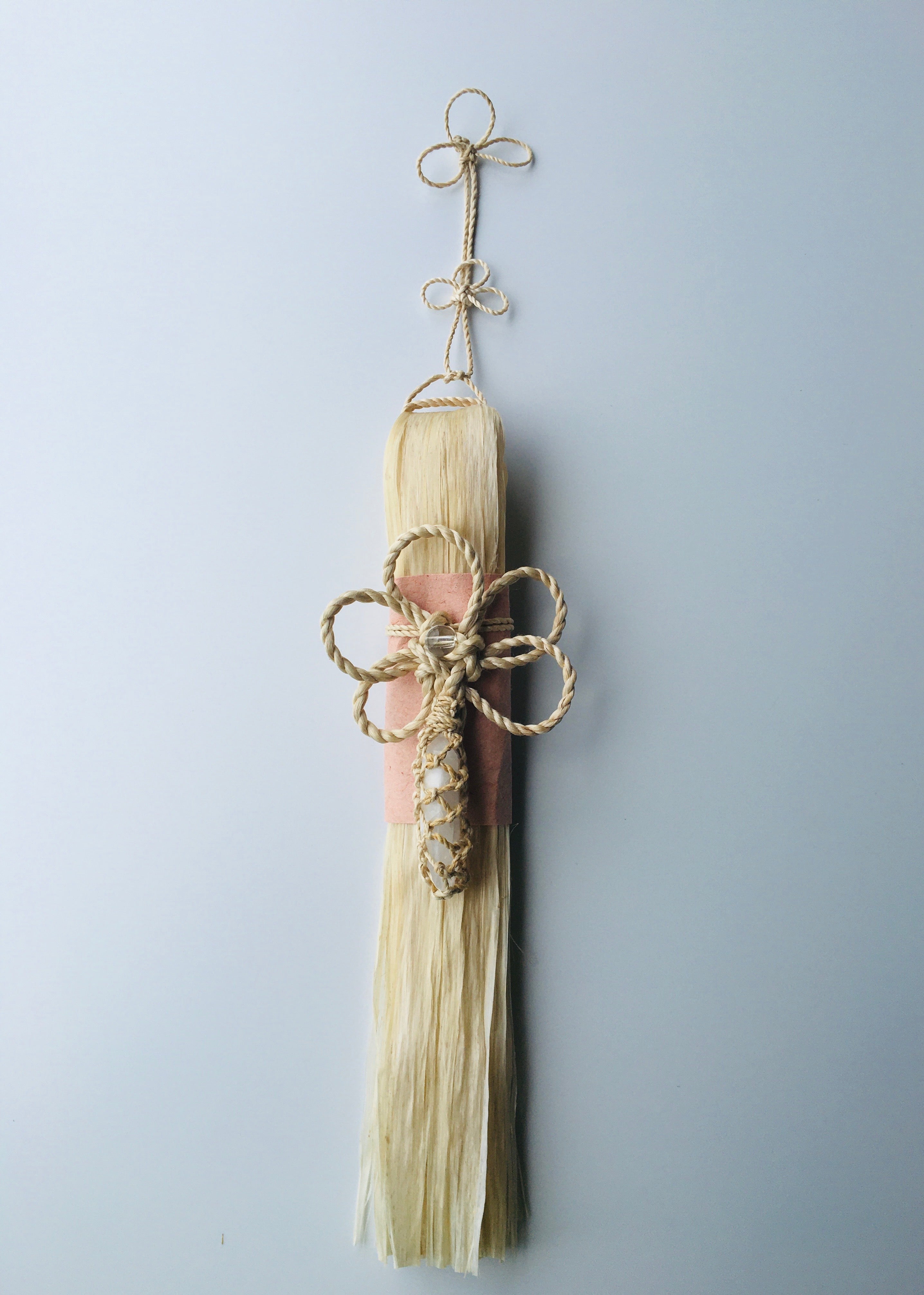 精麻飾り　（ree様ご注文品） 精麻飾り （ree様ご注文品） しめ縄飾り【精麻】≪吉祥結び(藍染)