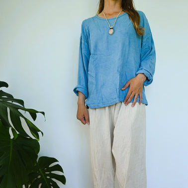 神が宿る植物精麻とインカローズのマクラメ編みペンダント【三つ編み】　