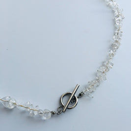 Divine Thread Necklace ~ 精麻と水晶の神聖ネックレス～シルバー