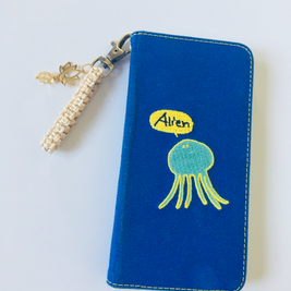 希少な国産１００％精麻とシトリンの御守りストラップ