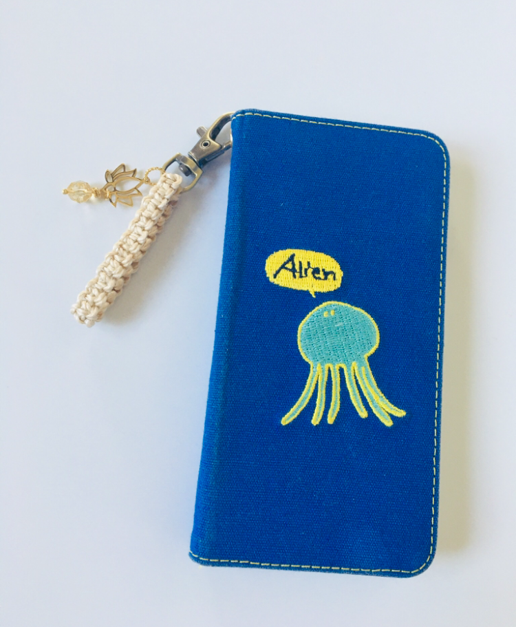 希少な国産１００％精麻とシトリンの御守りストラップ