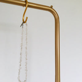 Divine Thread Necklace ~ 精麻と水晶の神聖ネックレス～シルバー