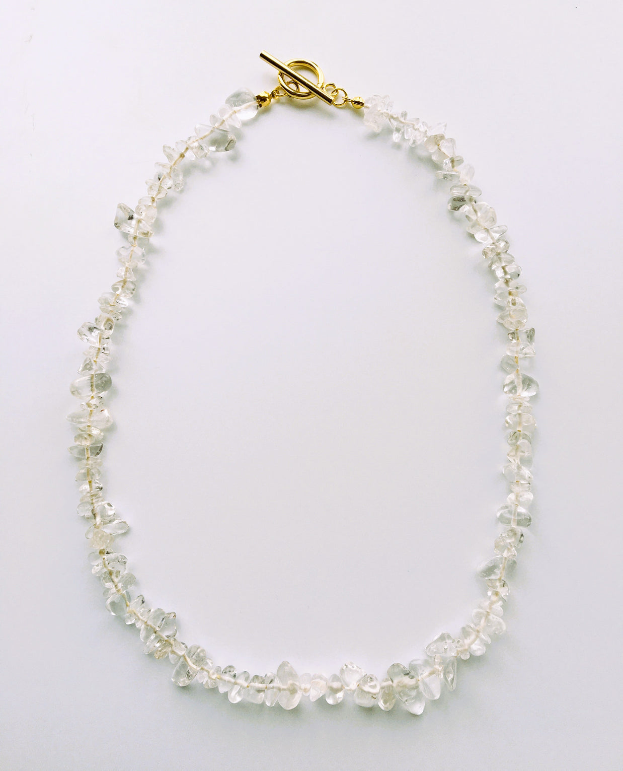 Divine Thread Necklace ~ 精麻と水晶の神聖ネックレス～ゴールド