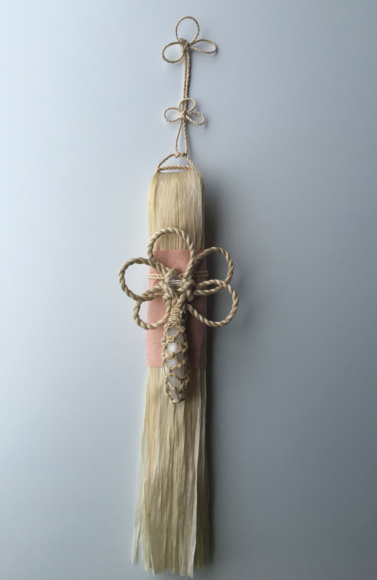 希少な特等精麻を使用した幸運を呼ぶ精麻飾り　-Good?Fortune Seima Ornament ? Plum Knot-