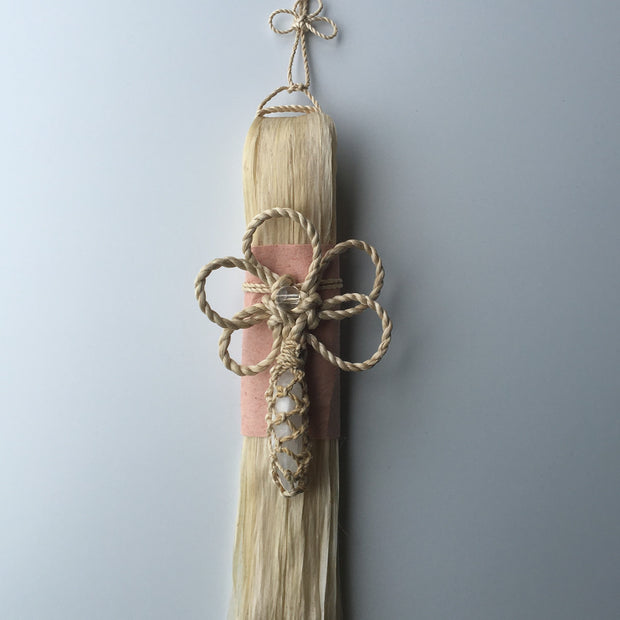 希少な特等精麻を使用した幸運を呼ぶ精麻飾り　-Good?Fortune Seima Ornament ? Plum Knot-