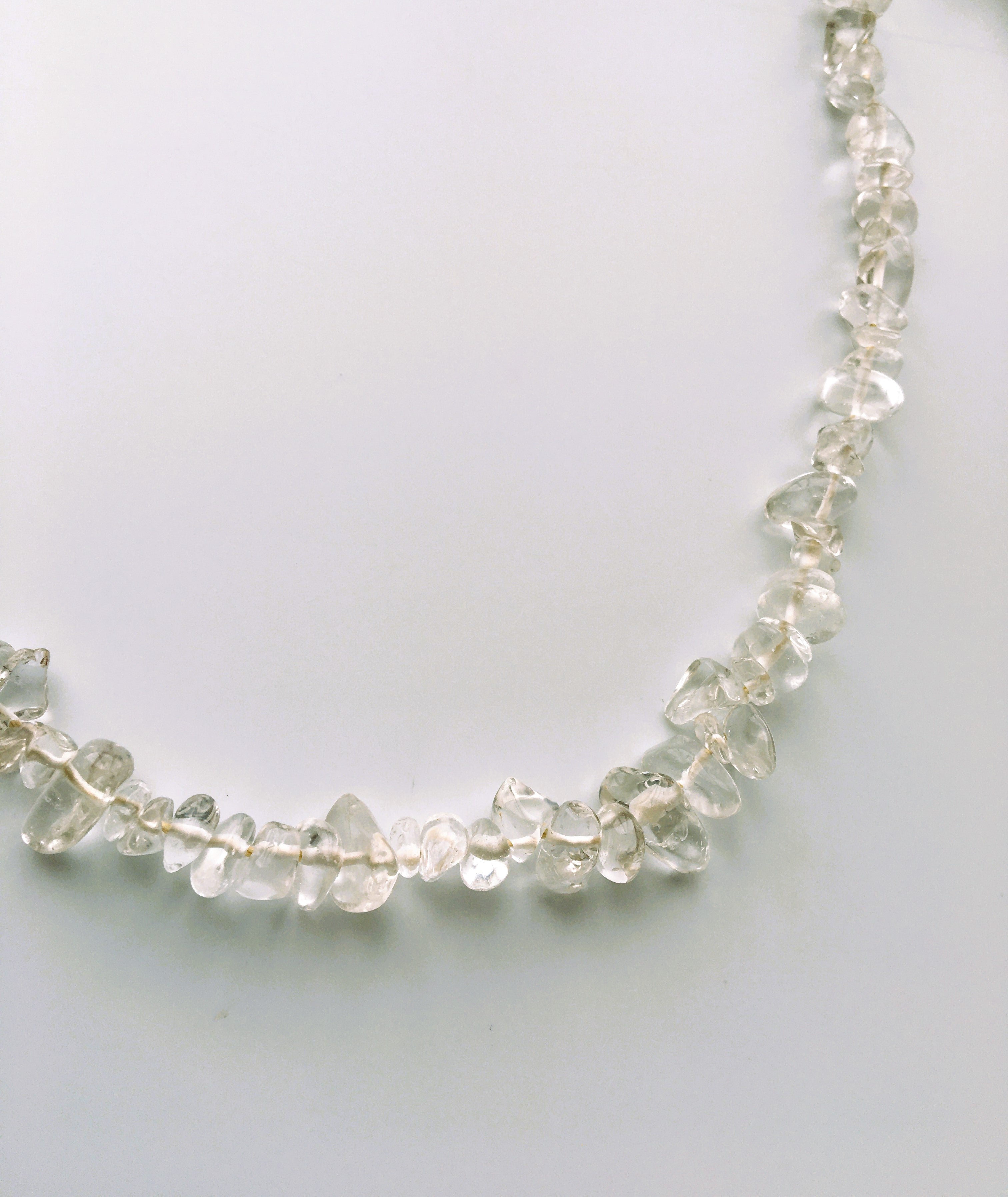 Divine Thread Necklace ~ 精麻と水晶の神聖ネックレス～ゴールド