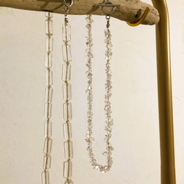 Spirit Flow Necklace ~精麻と筒水晶のネックレス~