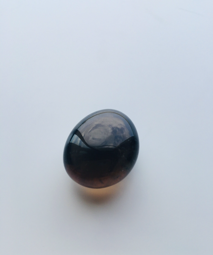 神が宿る植物精麻とスモーキークオーツの石包みペンダント