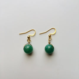 癒しの石アベンチュリンの御守りピアス