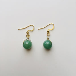 癒しの石アベンチュリンの御守りピアス