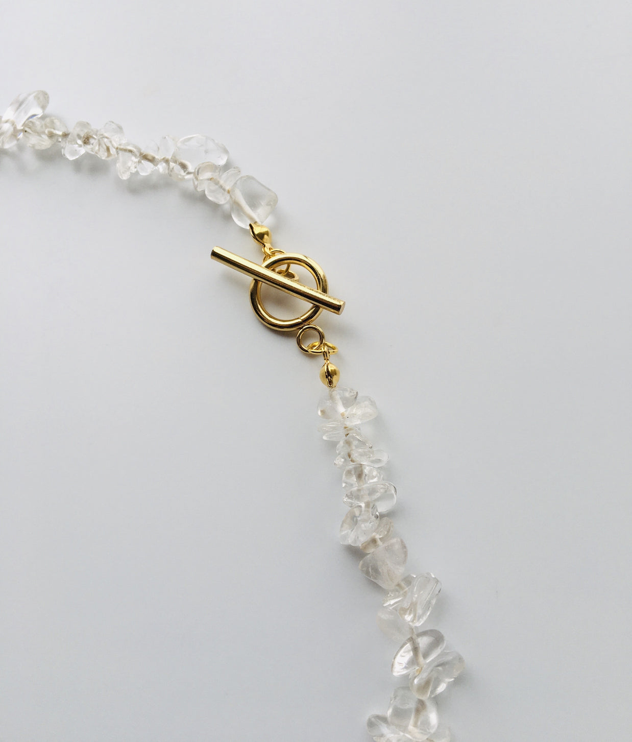 Divine Thread Necklace ~ 精麻と水晶の神聖ネックレス～ゴールド