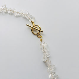 Divine Thread Necklace ~ 精麻と水晶の神聖ネックレス～ゴールド