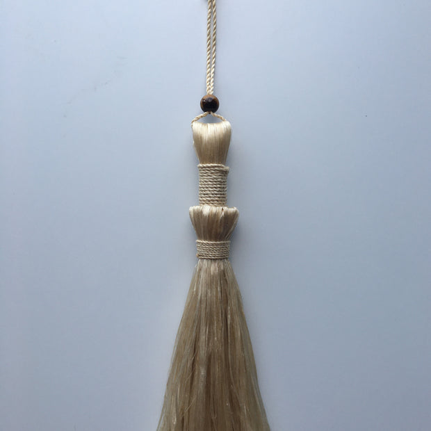 希少な特等精麻とタイガーアイを使用したプレミアムほうき