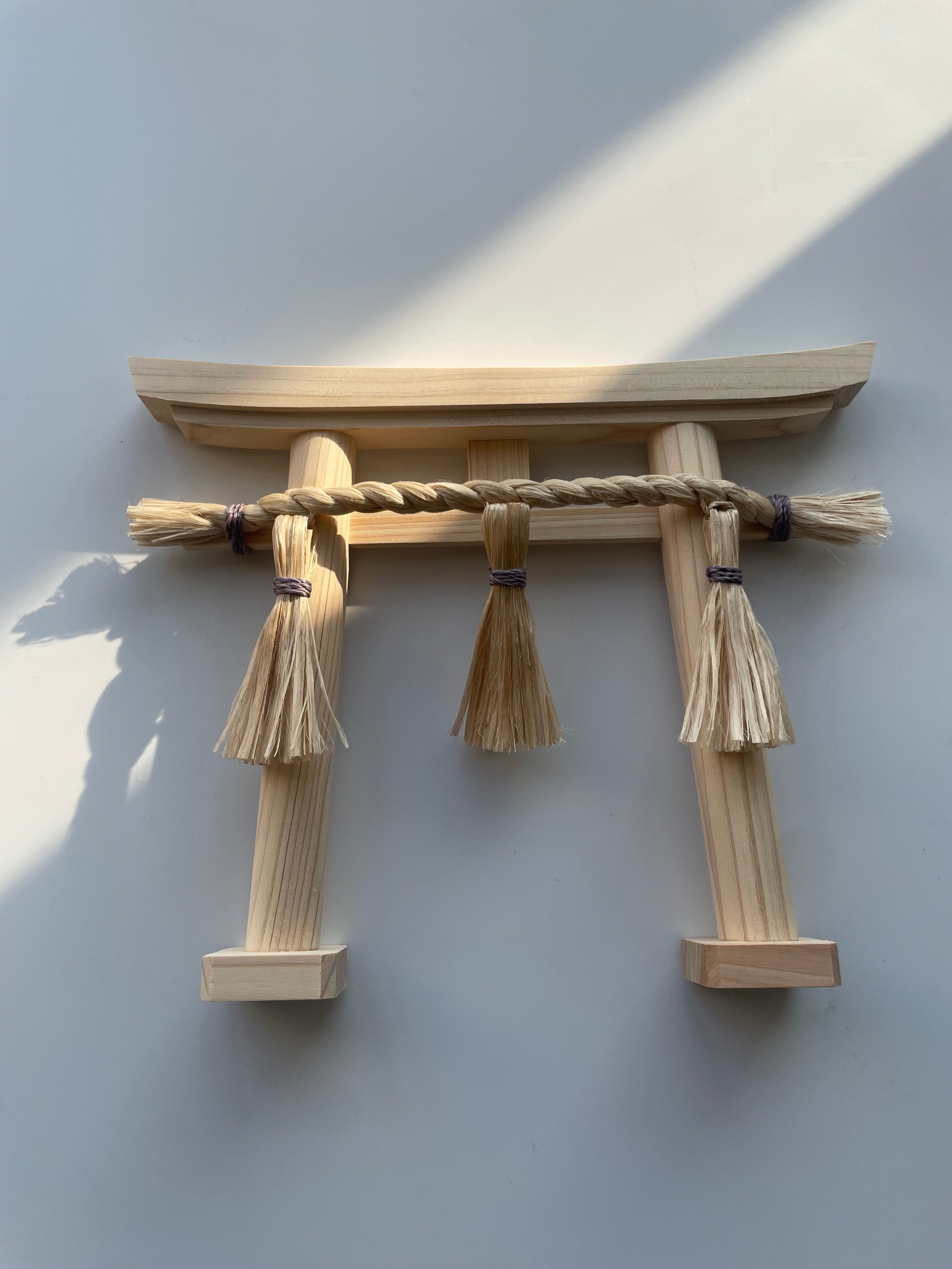 神和ぎの精麻鳥居・ブルーベリー染め Seima Torii / Blueberry / Dyed Seima