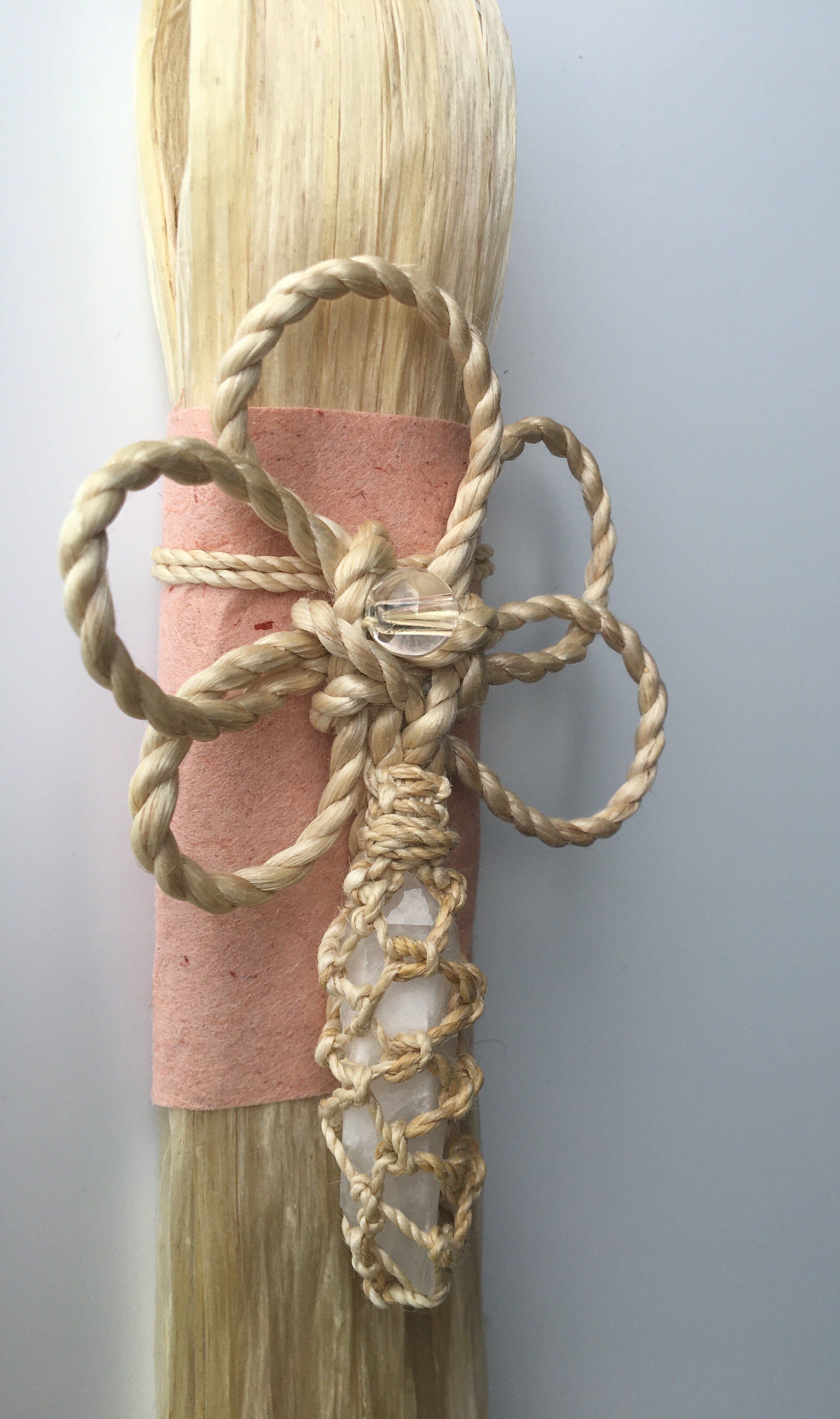 希少な特等精麻を使用した幸運を呼ぶ精麻飾り　-Good?Fortune Seima Ornament ? Plum Knot-