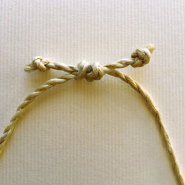 希少な野州麻の特等精麻のネックレス太さ3mm　-Rare Yashu Premium Seima Hemp Necklace ? 3mm