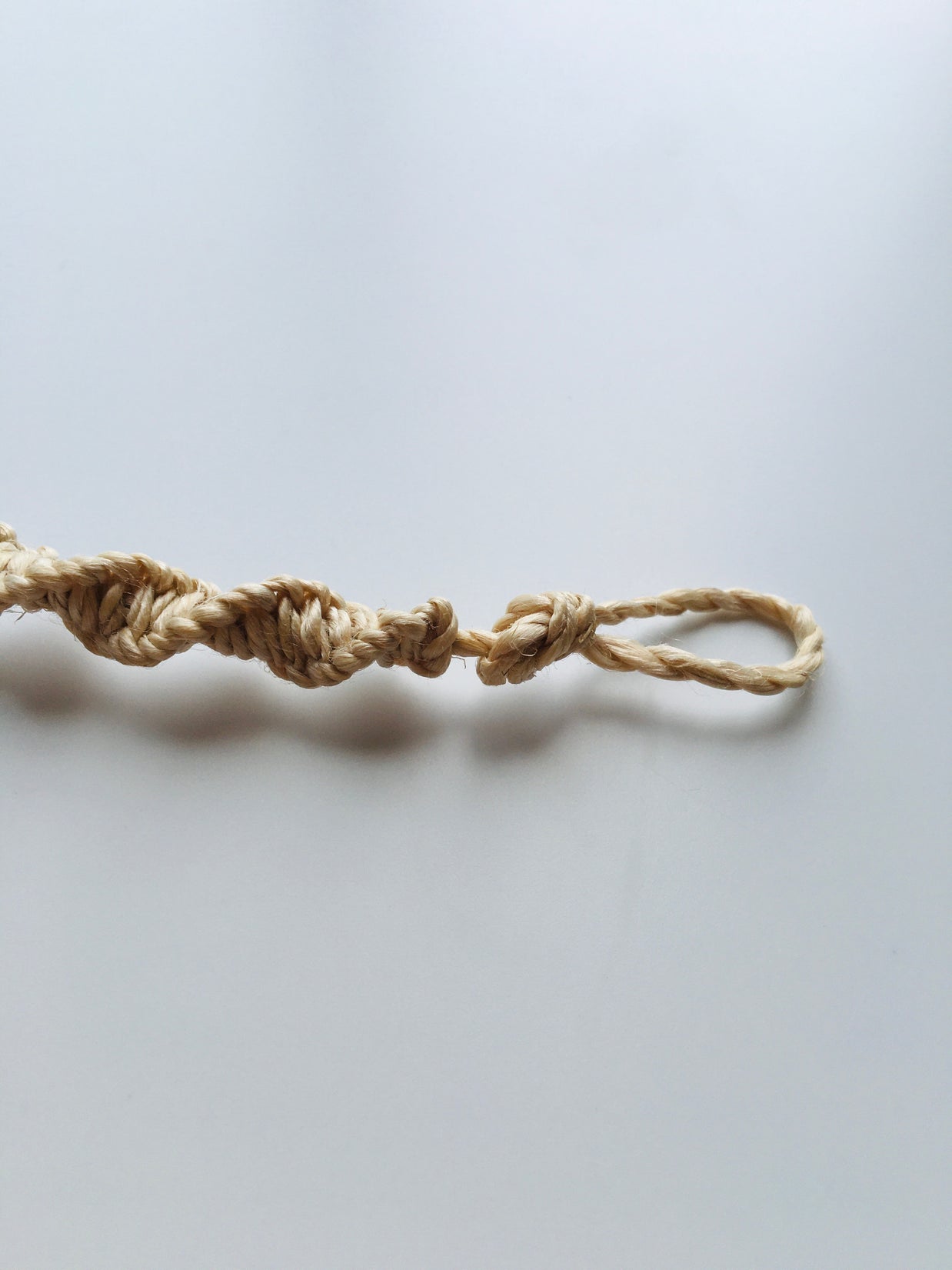 国産100％精麻とターコイズのDNAブレスレットＳサイズ