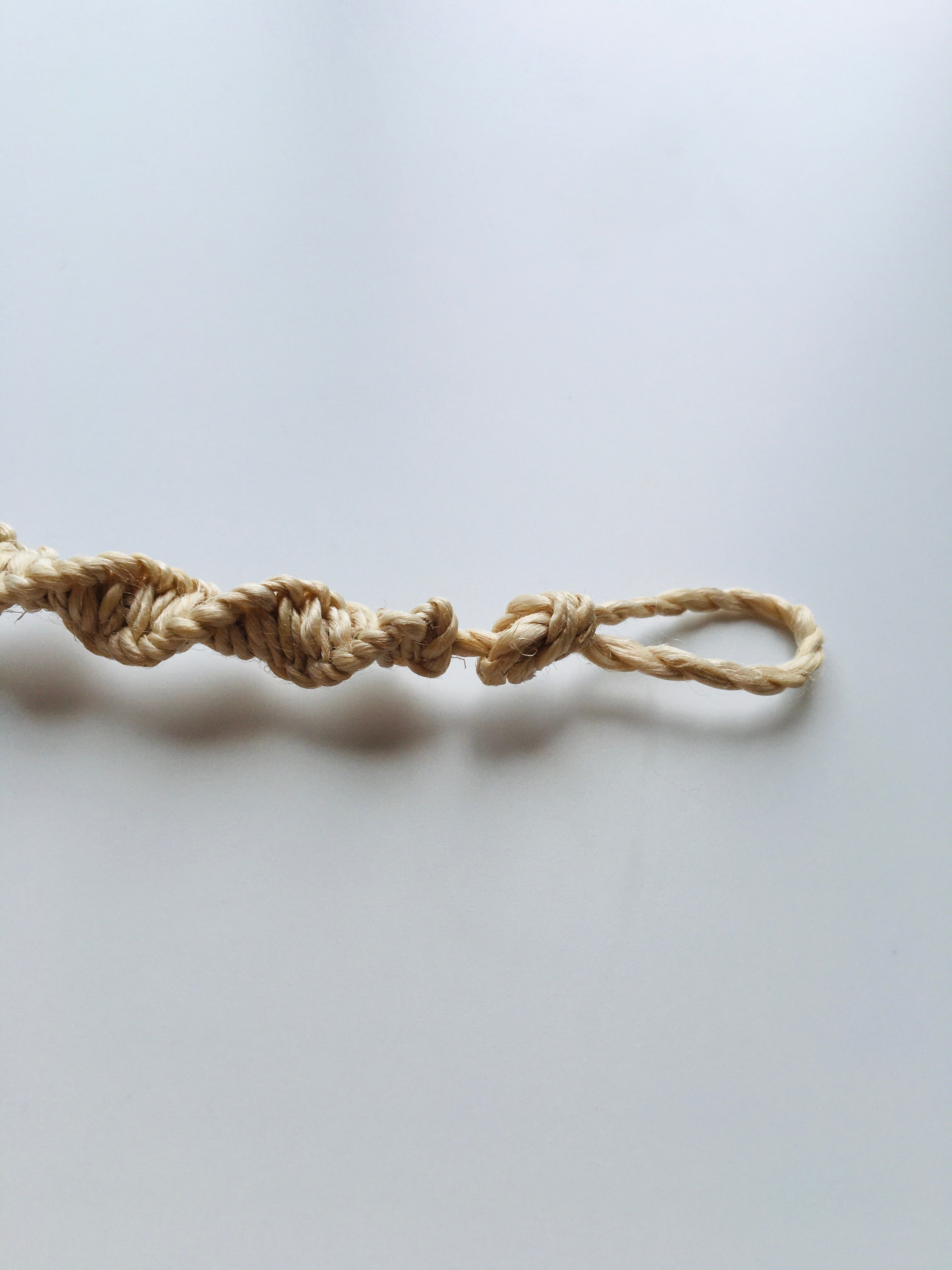 国産100％精麻とターコイズのDNAブレスレットＳサイズ