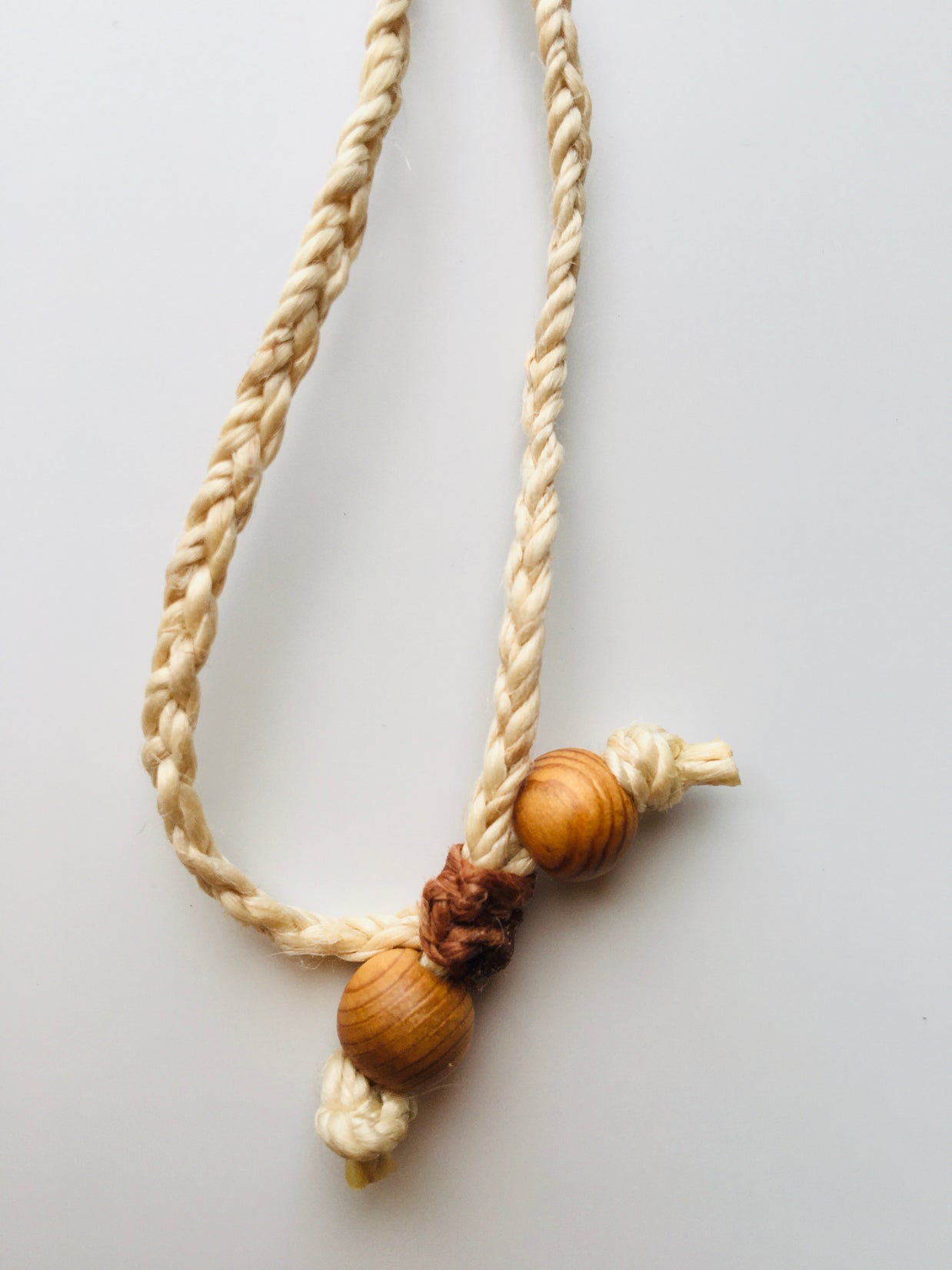 天孫降臨の地高千穂水晶と希少な精麻を使用したペンダント