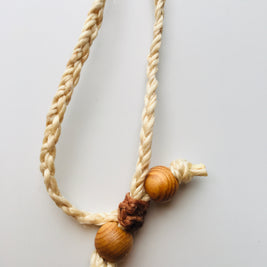 天孫降臨の地高千穂水晶と希少な精麻を使用したペンダント