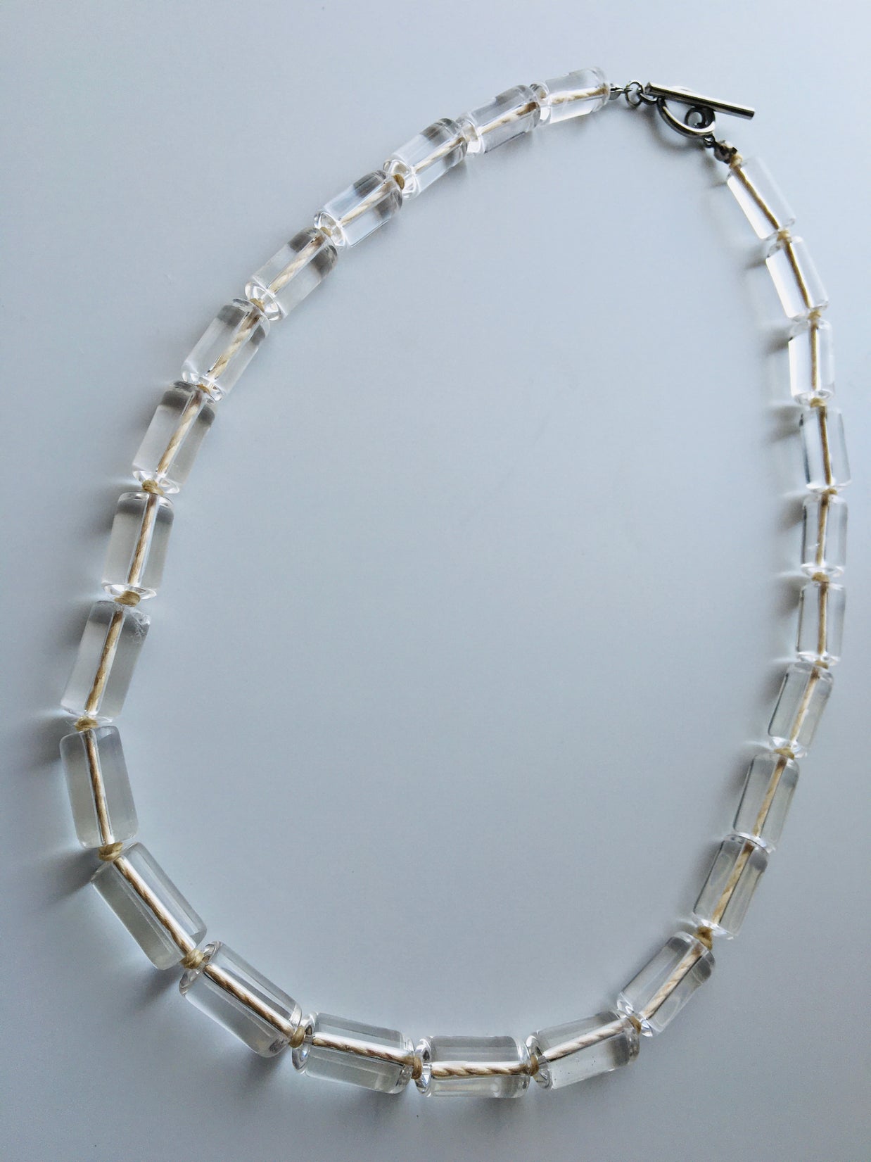 Spirit Flow Necklace ~精麻と筒水晶のネックレス~