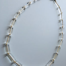 Spirit Flow Necklace ~精麻と筒水晶のネックレス~