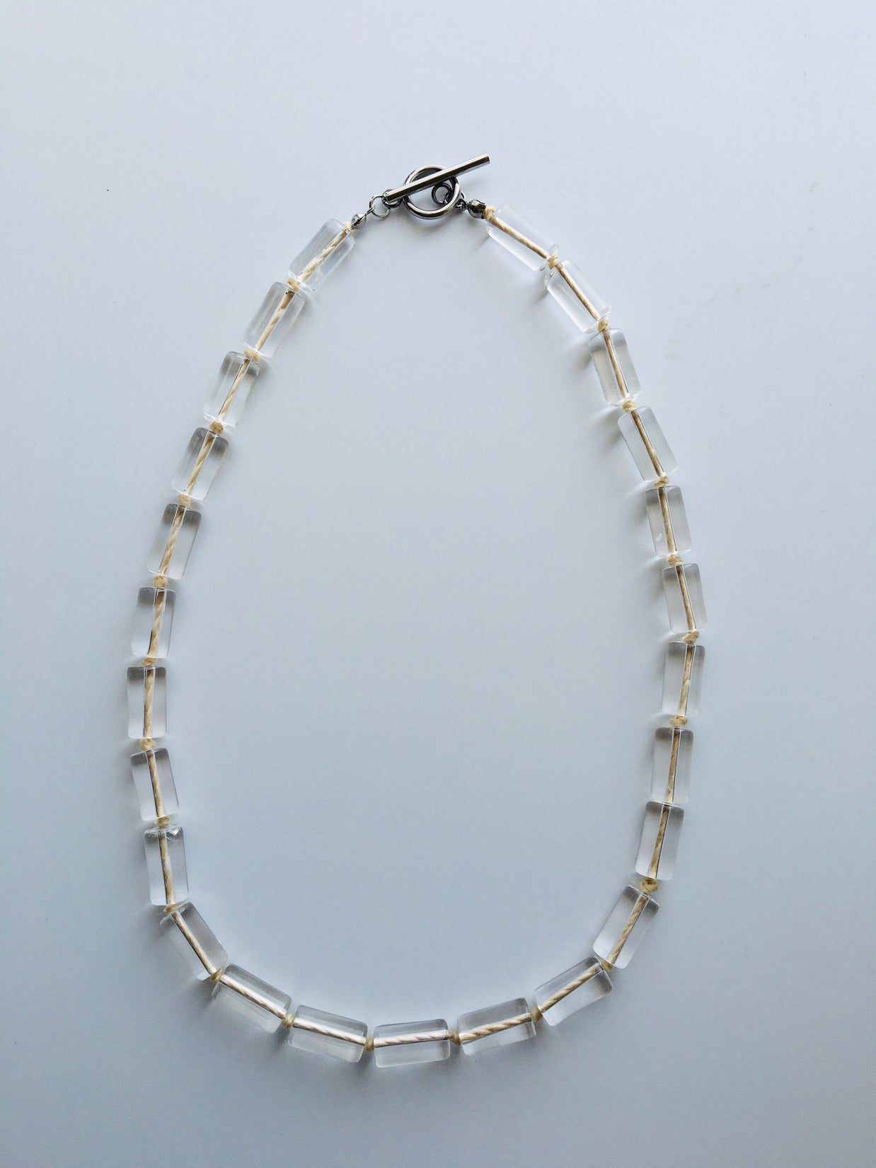 Spirit Flow Necklace ~精麻と筒水晶のネックレス~