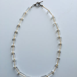 Spirit Flow Necklace ~精麻と筒水晶のネックレス~