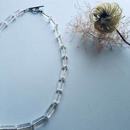 Spirit Flow Necklace ~精麻と筒水晶のネックレス~