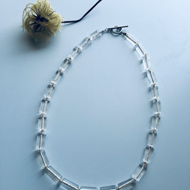 Spirit Flow Necklace ~精麻と筒水晶のネックレス~