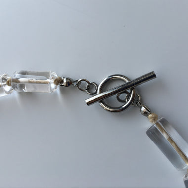 Spirit Flow Necklace ~精麻と筒水晶のネックレス~