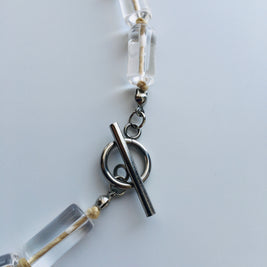 Spirit Flow Necklace ~精麻と筒水晶のネックレス~