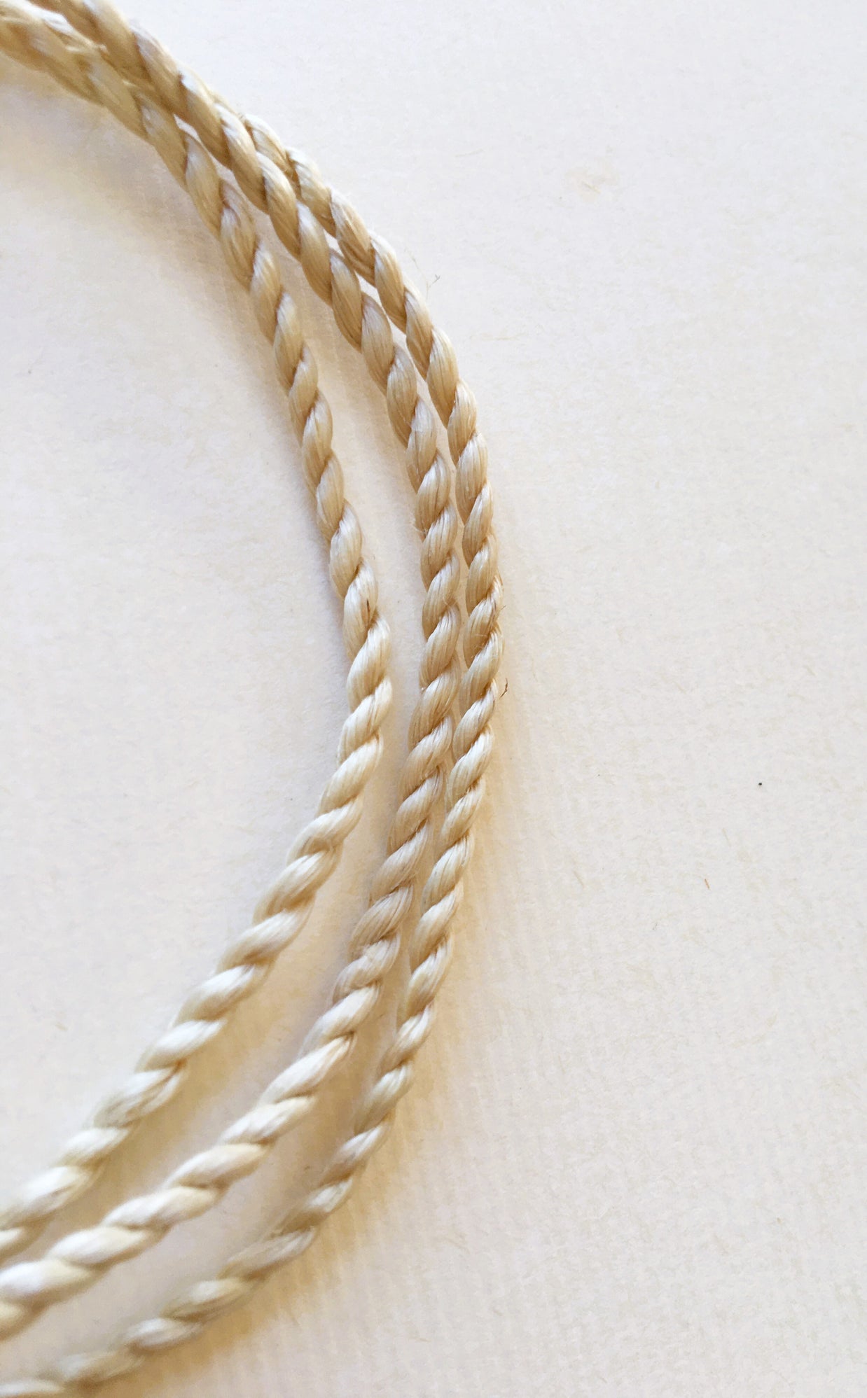 特等 野州精麻紐 80cm（3mm）｜天然石ネックレス・ブレスレット用｜浄化・お守り