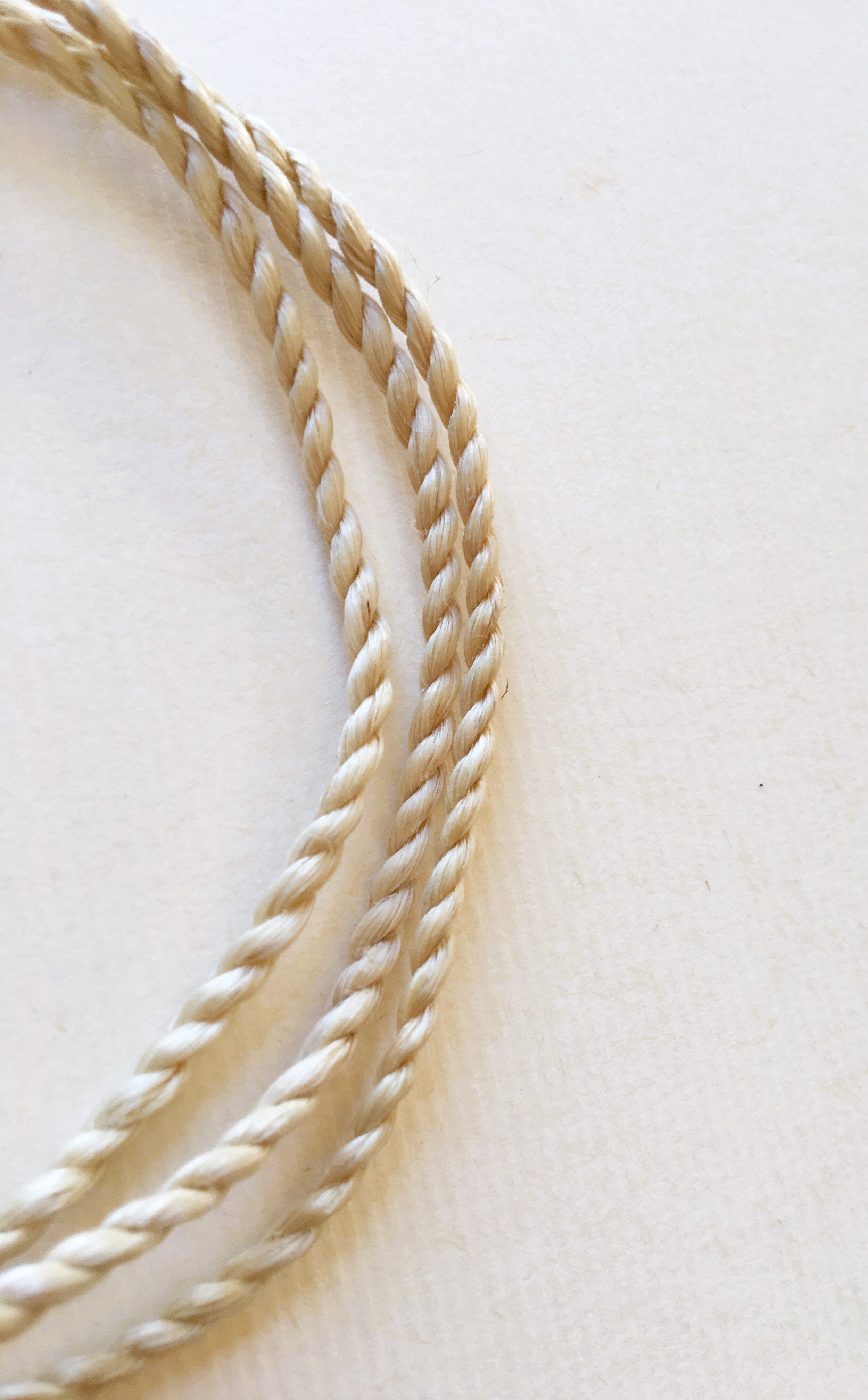 特等 野州精麻紐 80cm（3mm）｜天然石ネックレス・ブレスレット用｜浄化・お守り