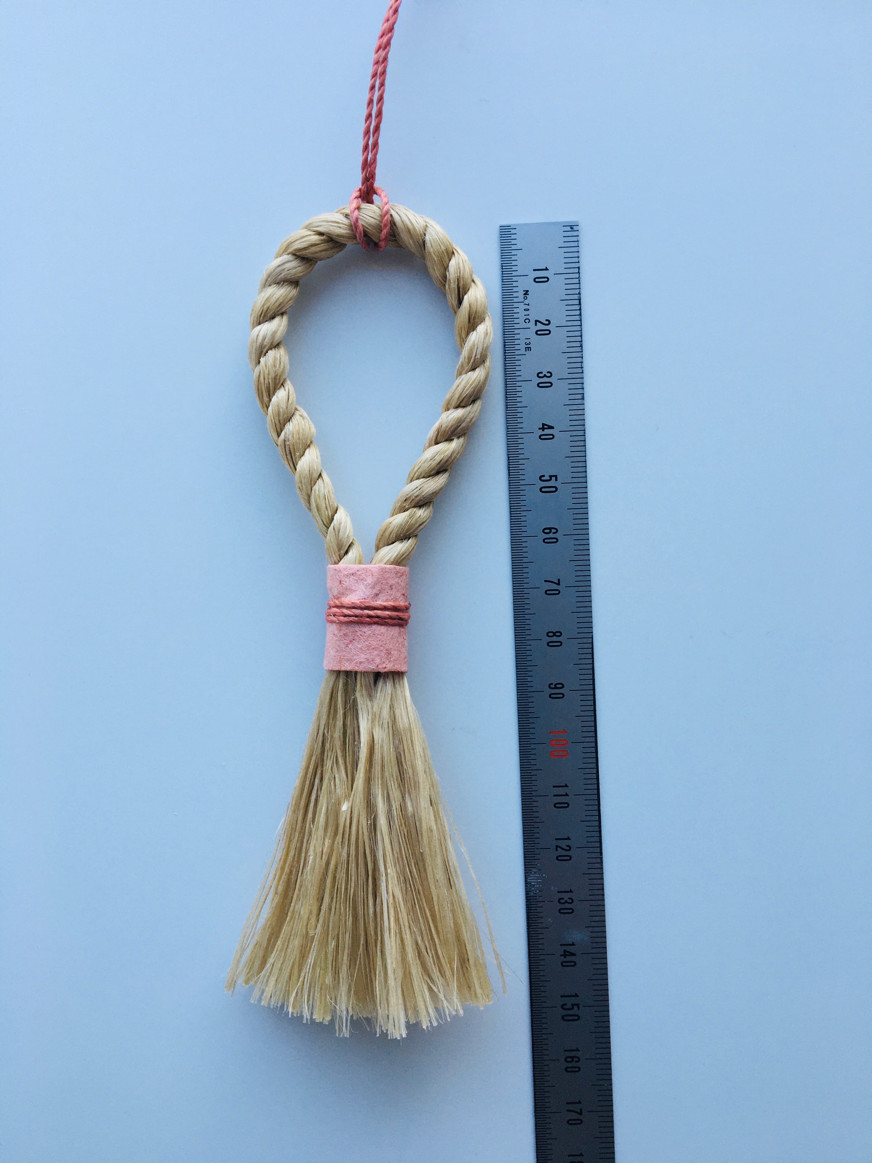 野州麻 茜結びしめ縄