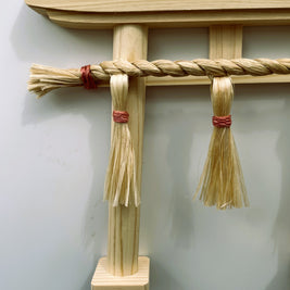 【受注制作】神和ぎの精麻鳥居・茜 　 Seima Torii ? Madder