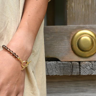 Divine Root ~精麻とスモーキークオーツの神聖ブレスレット~