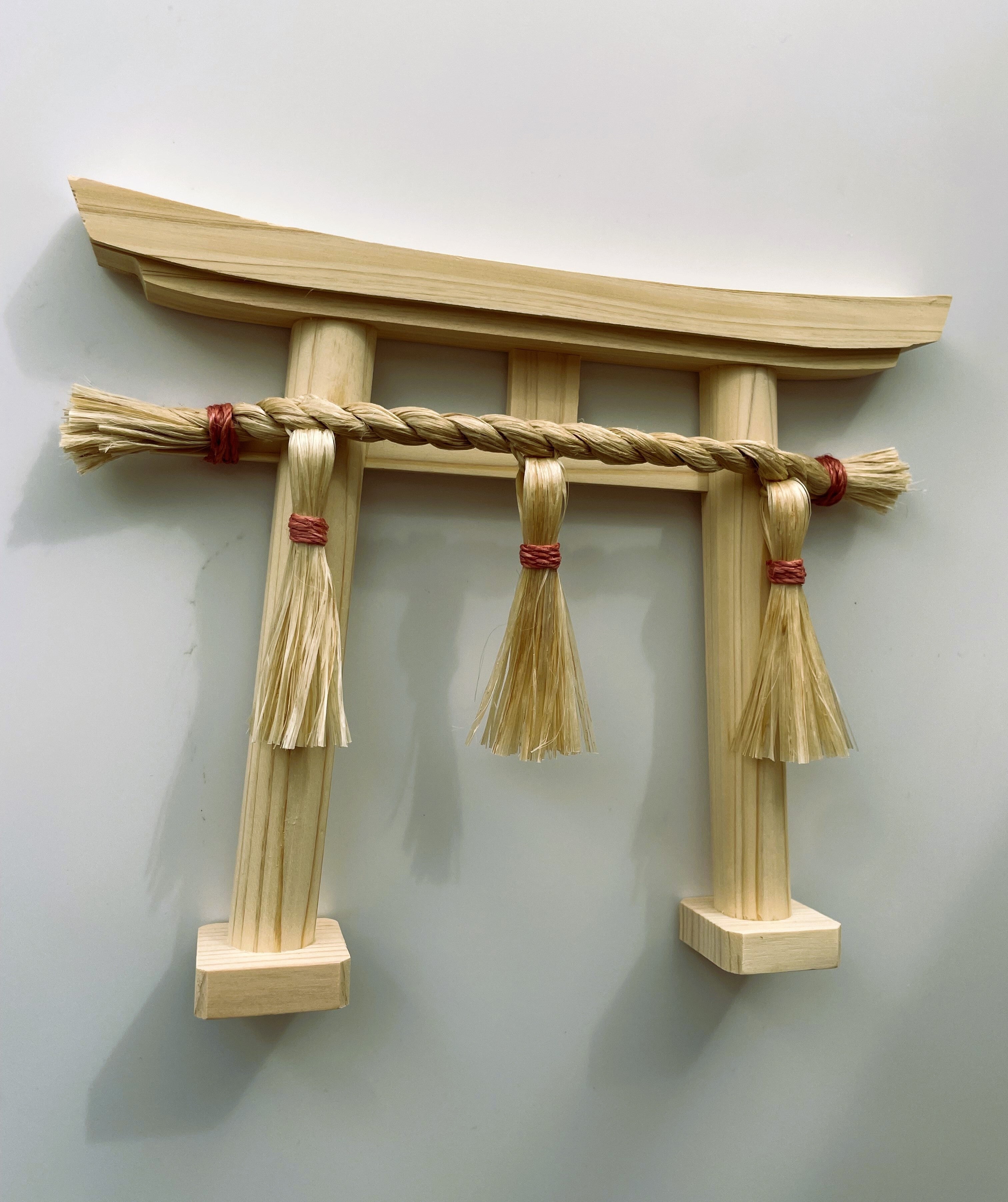【受注制作】神和ぎの精麻鳥居・茜 　 Seima Torii ? Madder