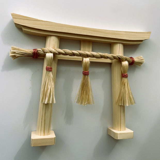 【受注制作】神和ぎの精麻鳥居・茜 　 Seima Torii ? Madder