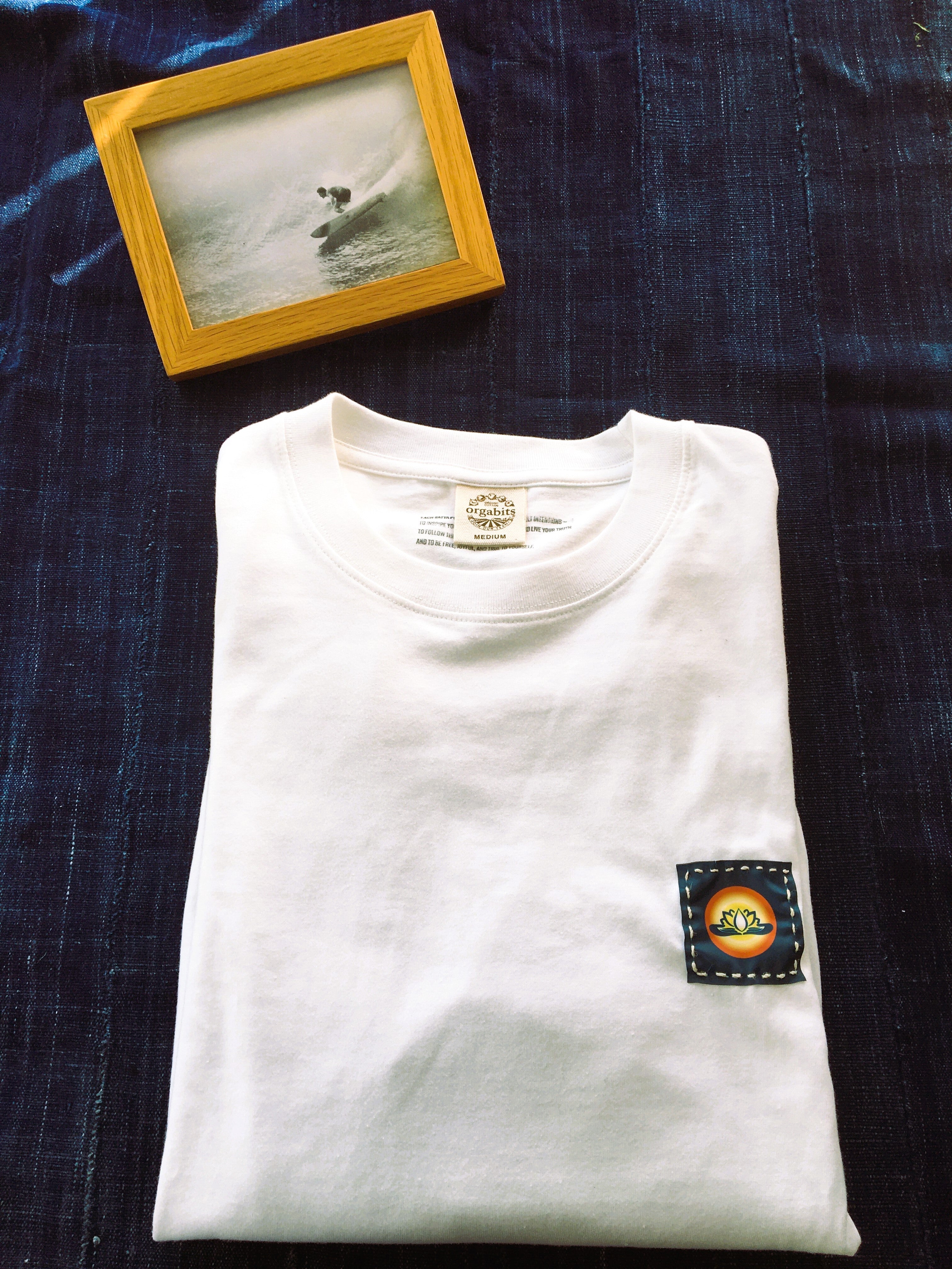 Sacred organic long t-shrit  精麻の祈り pray of Seima  - M ナチュラル -