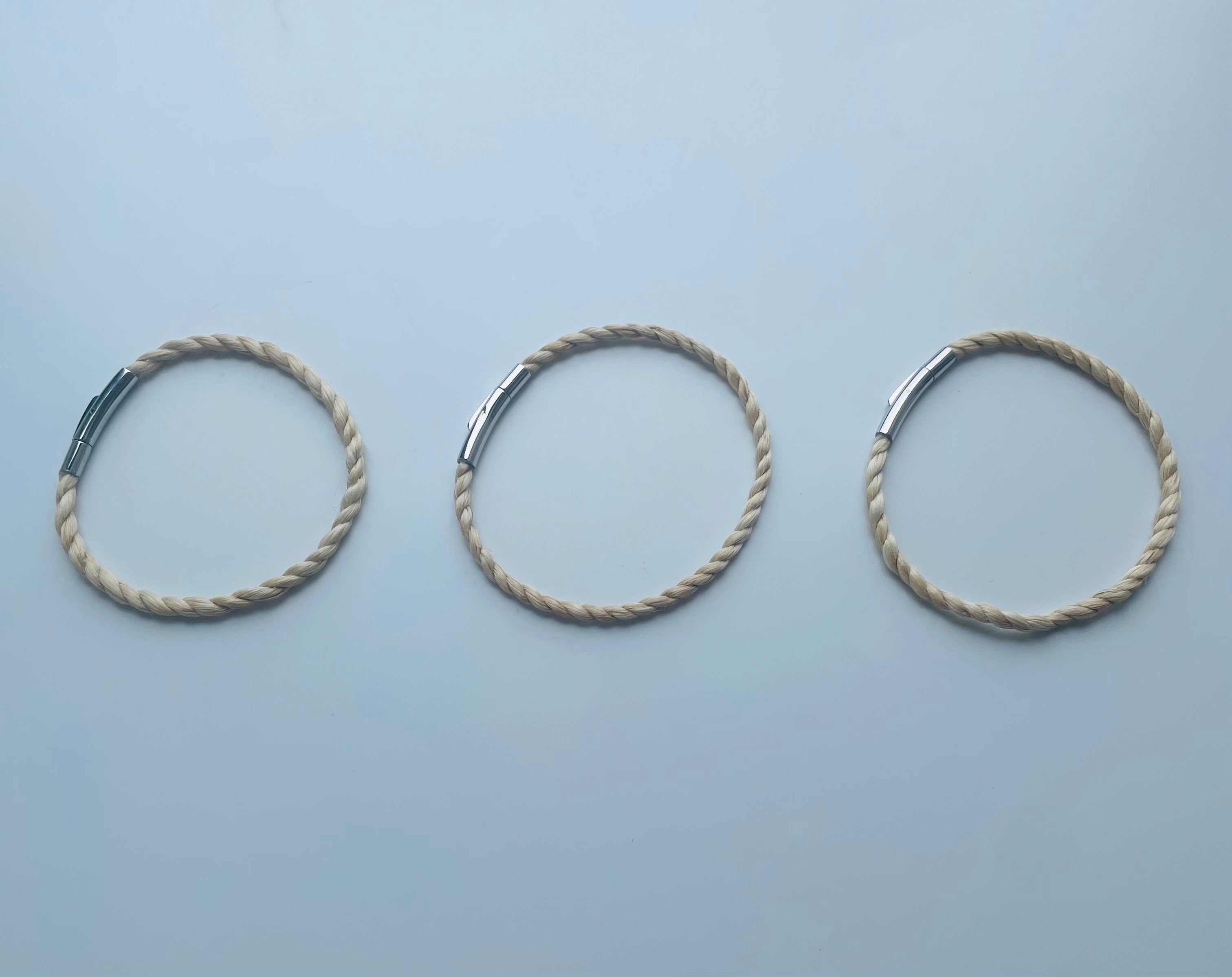 神聖なエネルギーを受け取る 野州麻特等精麻の守り紐アンクレット／ブレスレット
