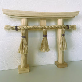 神和ぎの精麻鳥居・ブルーベリー染め Seima Torii / Blueberry / Dyed Seima