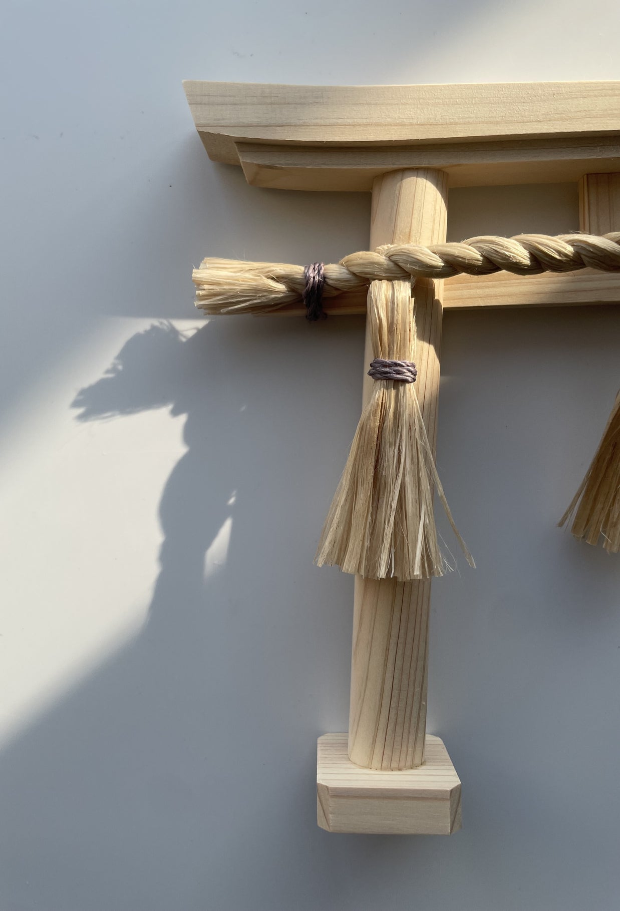 神和ぎの精麻鳥居・ブルーベリー染め Seima Torii / Blueberry / Dyed Seima