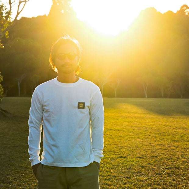 Sacred organic long t-shrit  精麻の祈り pray of Seima  - M ナチュラル -