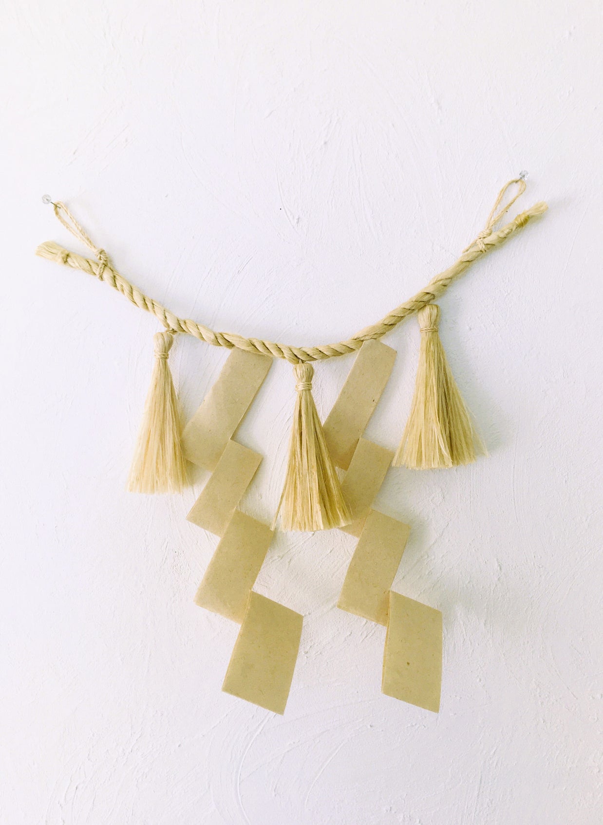 【受注制作】希少な野州麻の精麻を使用したしめ縄　-Shimenawa Made with Rare Yashu Seima Hemp-