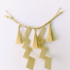 【受注制作】希少な野州麻の精麻を使用したしめ縄　-Shimenawa Made with Rare Yashu Seima Hemp-
