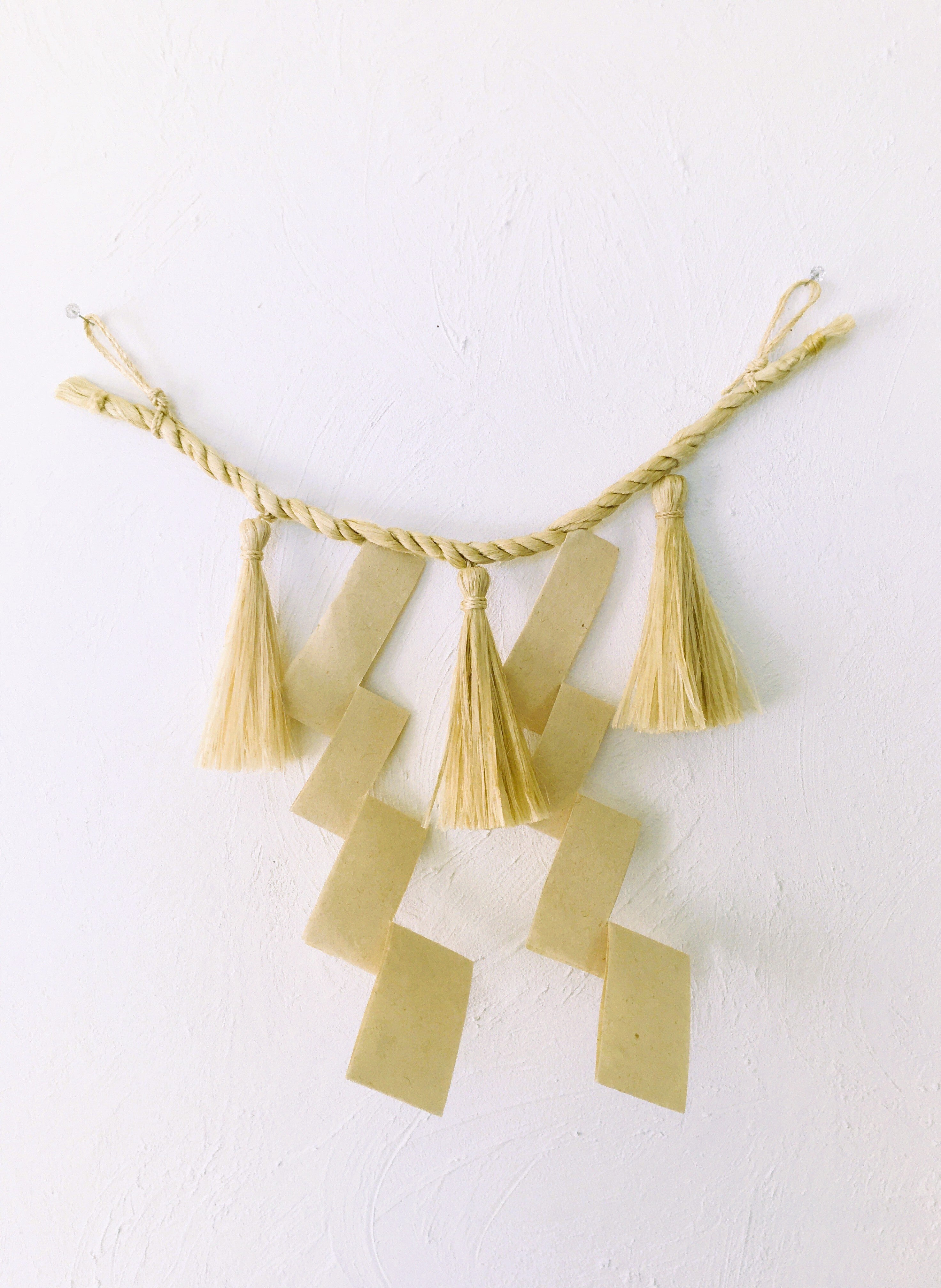 【受注制作】希少な野州麻の精麻を使用したしめ縄　-Shimenawa Made with Rare Yashu Seima Hemp-