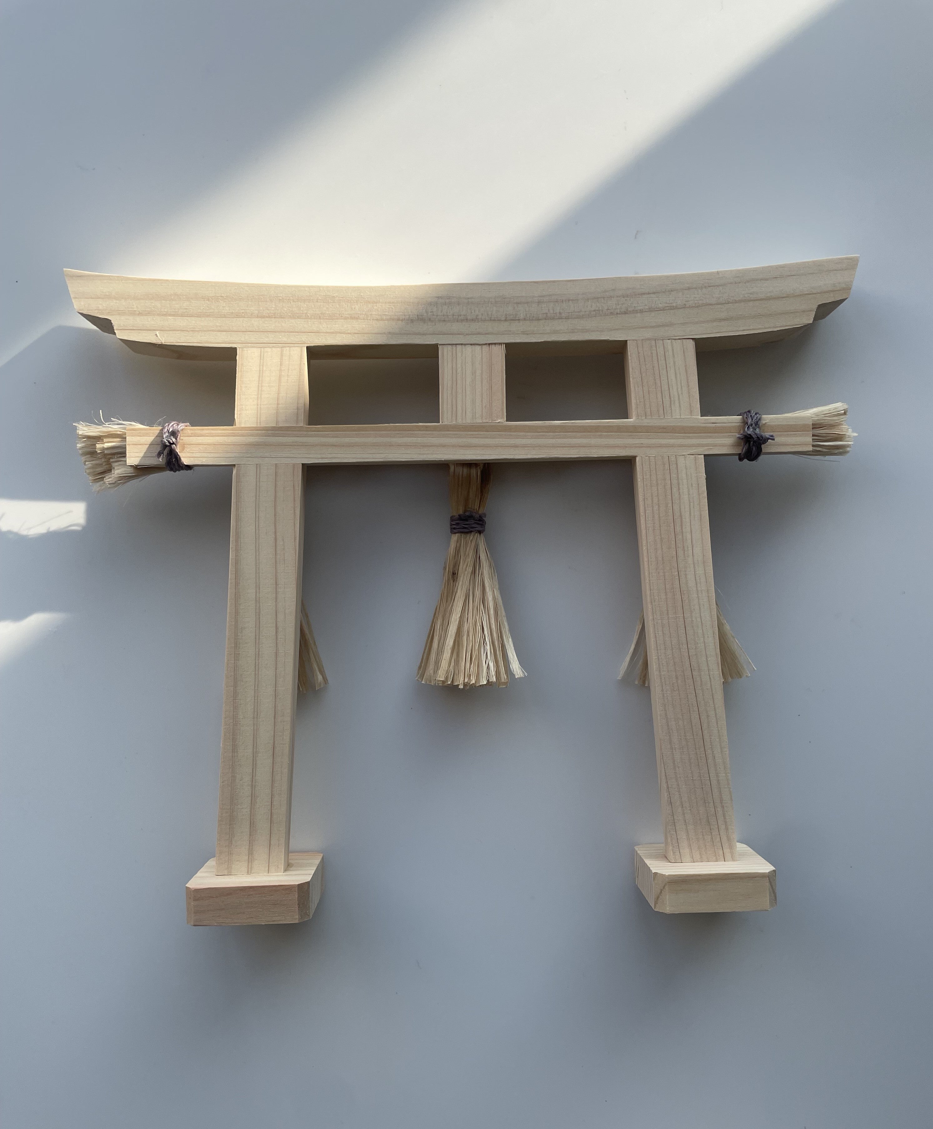 神和ぎの精麻鳥居・ブルーベリー染め Seima Torii / Blueberry / Dyed Seima