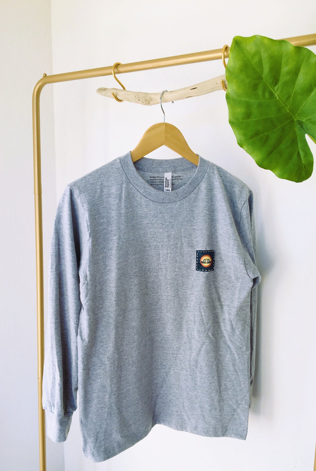 Sacred long sleeve T-shrit   精麻の祈り ~pray of Seima ~　  - S ヘザーグレ -