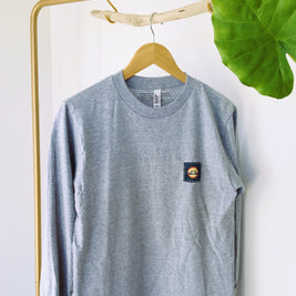 Sacred long sleeve T-shrit   精麻の祈り ~pray of Seima ~　  - S ヘザーグレ -